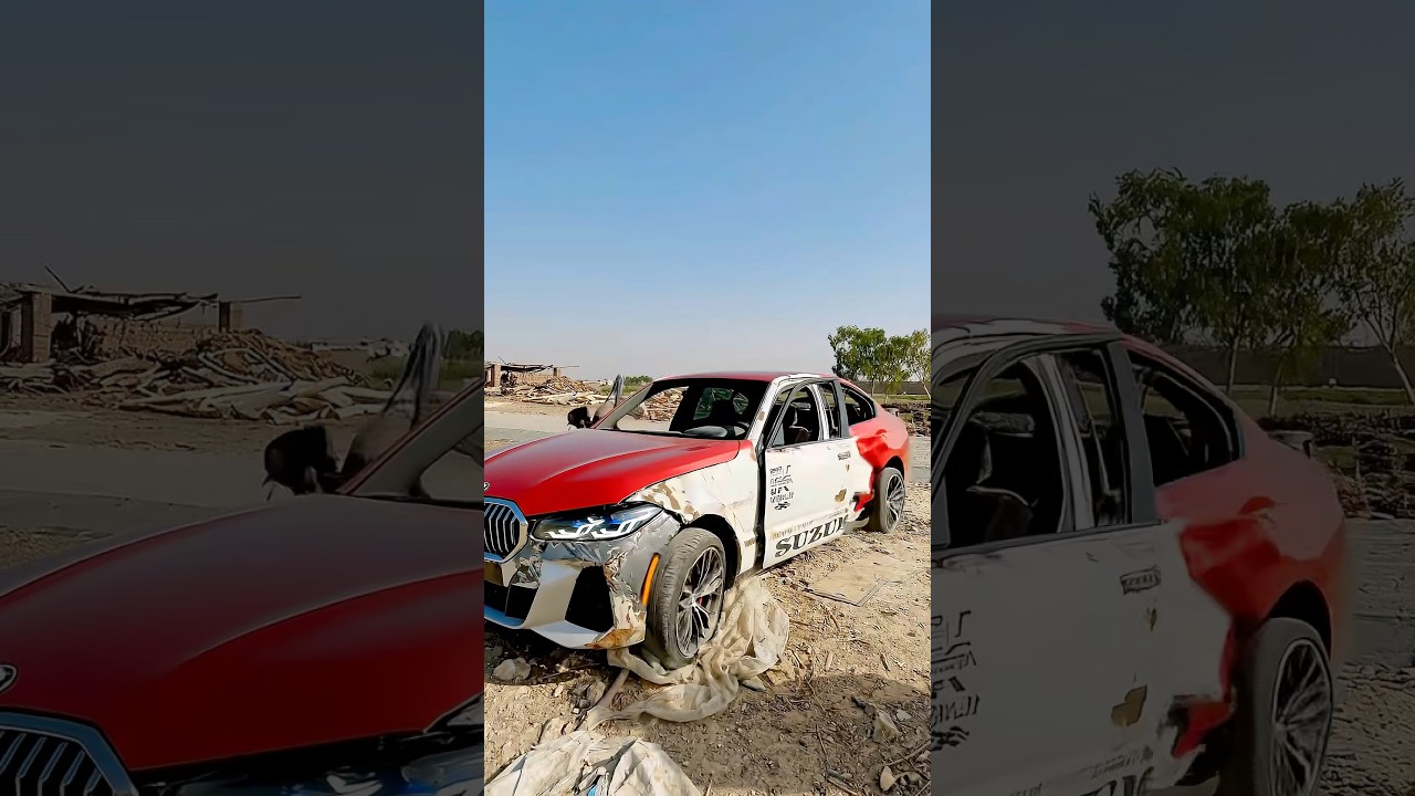 Old Car 🚙 Turned Into A New BMW 🚗 😱 #shortsfeed #shorts #story