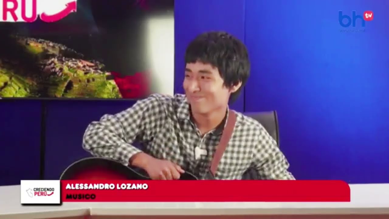 Alessandro Lozano entrevista con Luis Tipacti en Creciendo Perú por BH TV