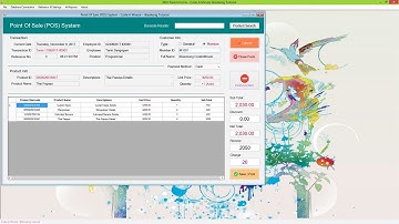 VB.Net Point Of Sale (POS) System demo by iBasskung (Visual Studio 2015)