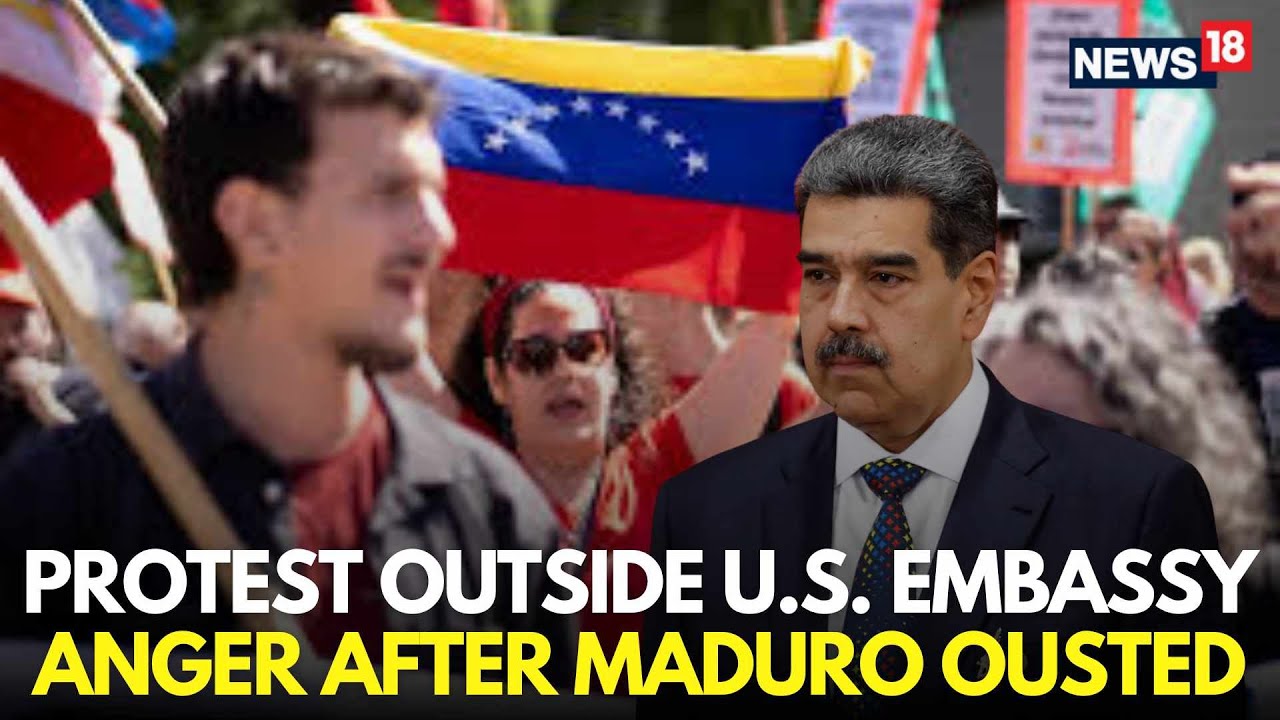 LIVE | Protests Erupt Outside U.S. Embassy in Madrid After Maduro Ousted in U.S. Strike | N18G