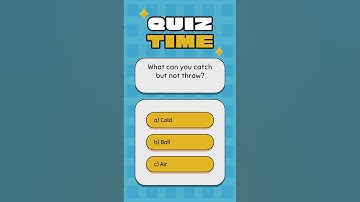 What can you catch but not throw  ? #shortriddles#shorts