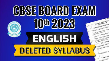ENGLISH DELETED SYLLABUS FOR CLASS 10 | CBSE ENGLISH BLUEPRINT 2022-23| CLASS 10 ENGLISH