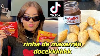 Vi essa receita no TIKTOK e resolvi fazer #11 | Macarrão doce & Miojo doce