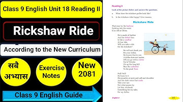Engels, klas 9, eenheid 18, riksjarit, lezen II/grammatica II/schrijven II, alle oefeningen