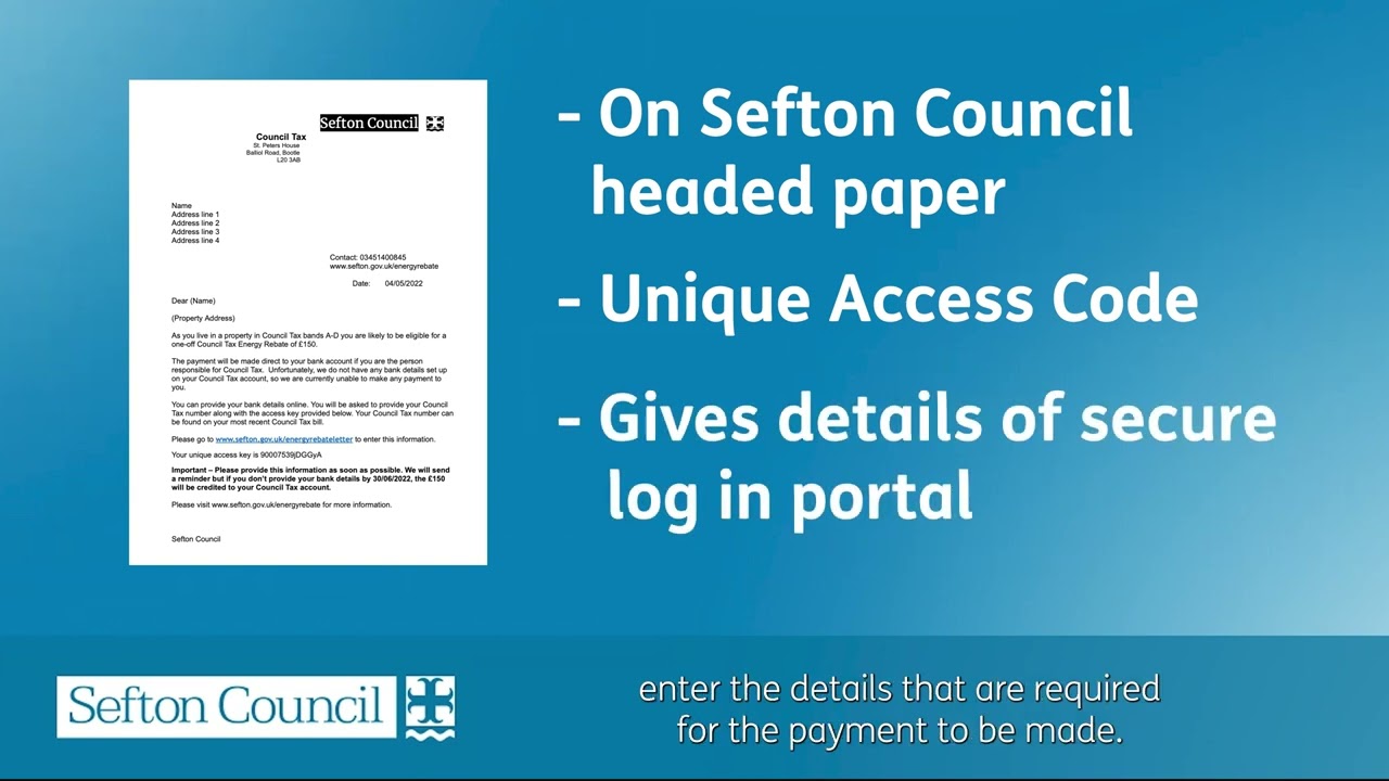 Council Tax Energy Rebate Letter Guidance YouTube