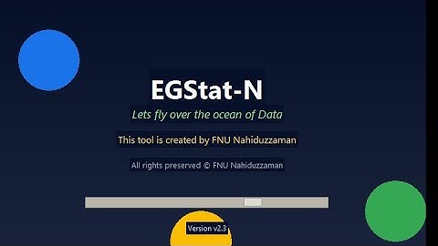 How to analyze data with EGStat-N (An introductory Video)