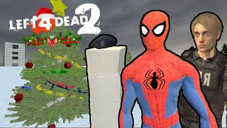 Spider-Man & Leon SALVANDO LA NAVIDAD de Santa Malvado! (Left 4 dead 2) con Lechu