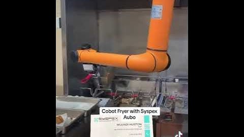 PGI-140-80 electric gripper with AUBO robot to fried food