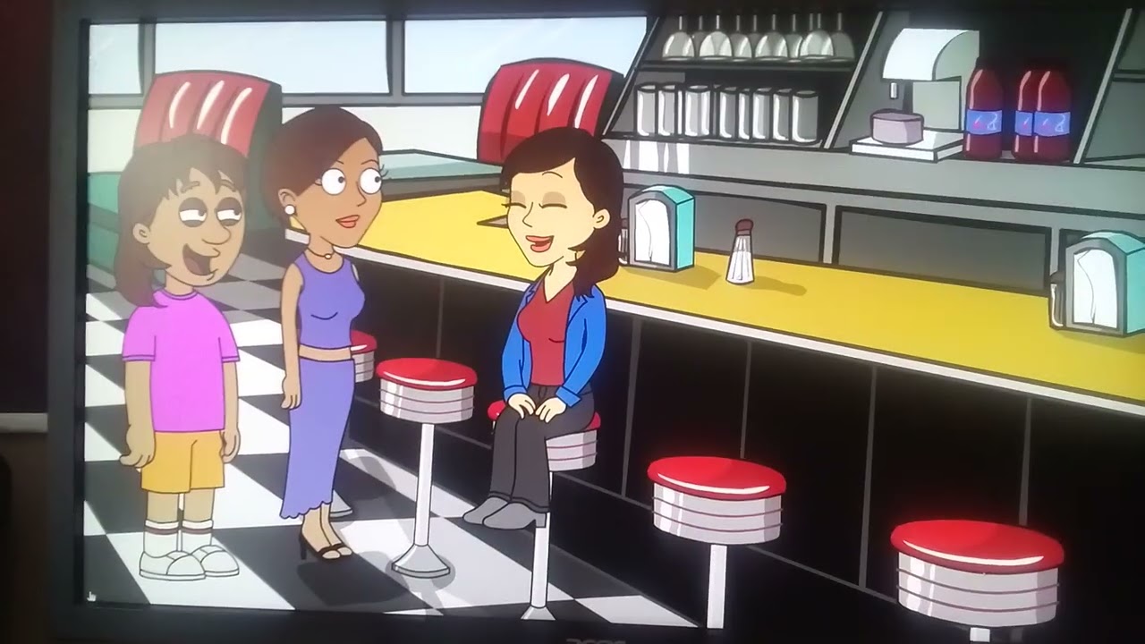 Dora behaved at the Diner ungrounded