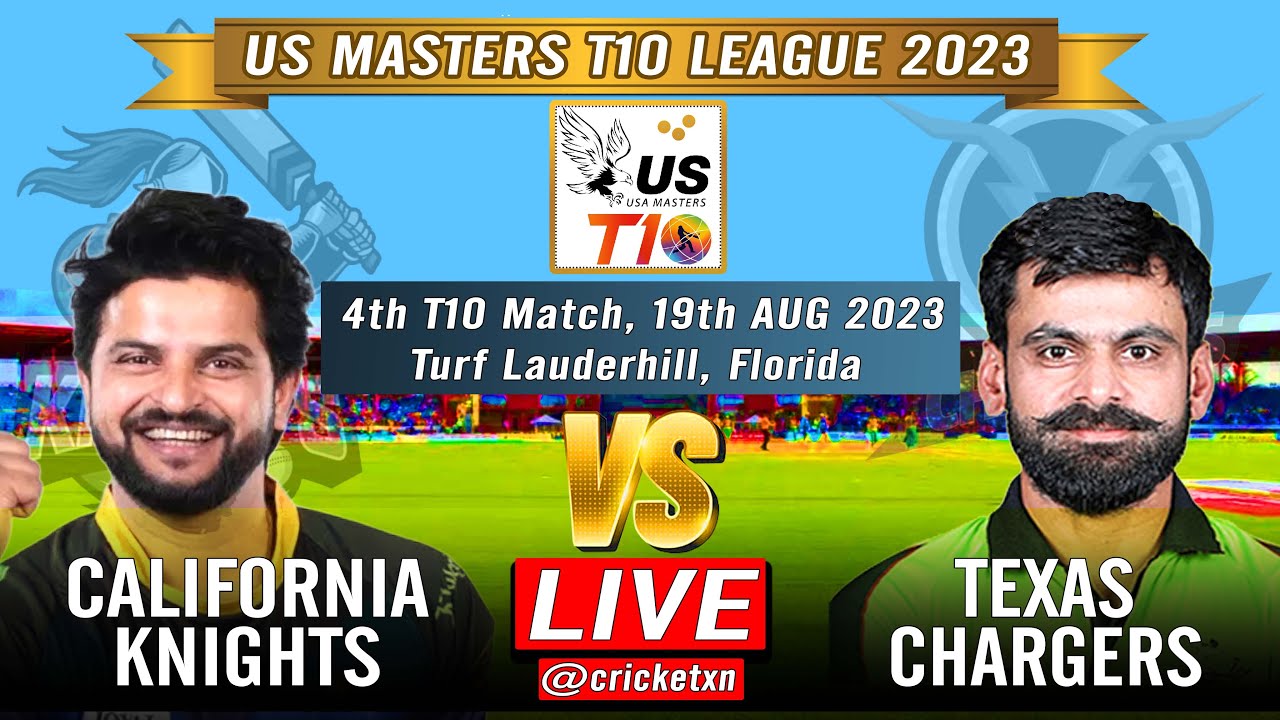 LIVE - CK vs TC 4th Match, US T10 League 2023