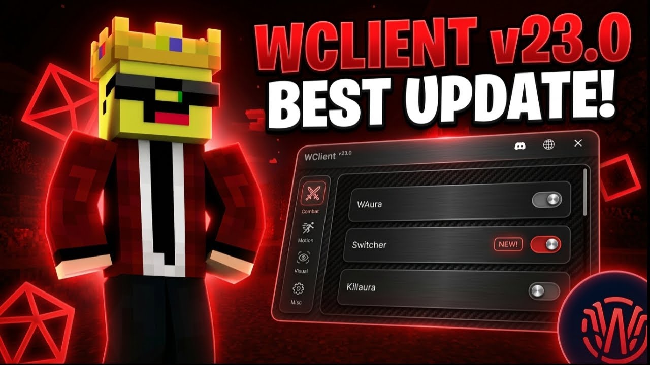WClient v23.0 Supports Minecraft 1.26.13 🔥 | Best Client MCPE - YouTube