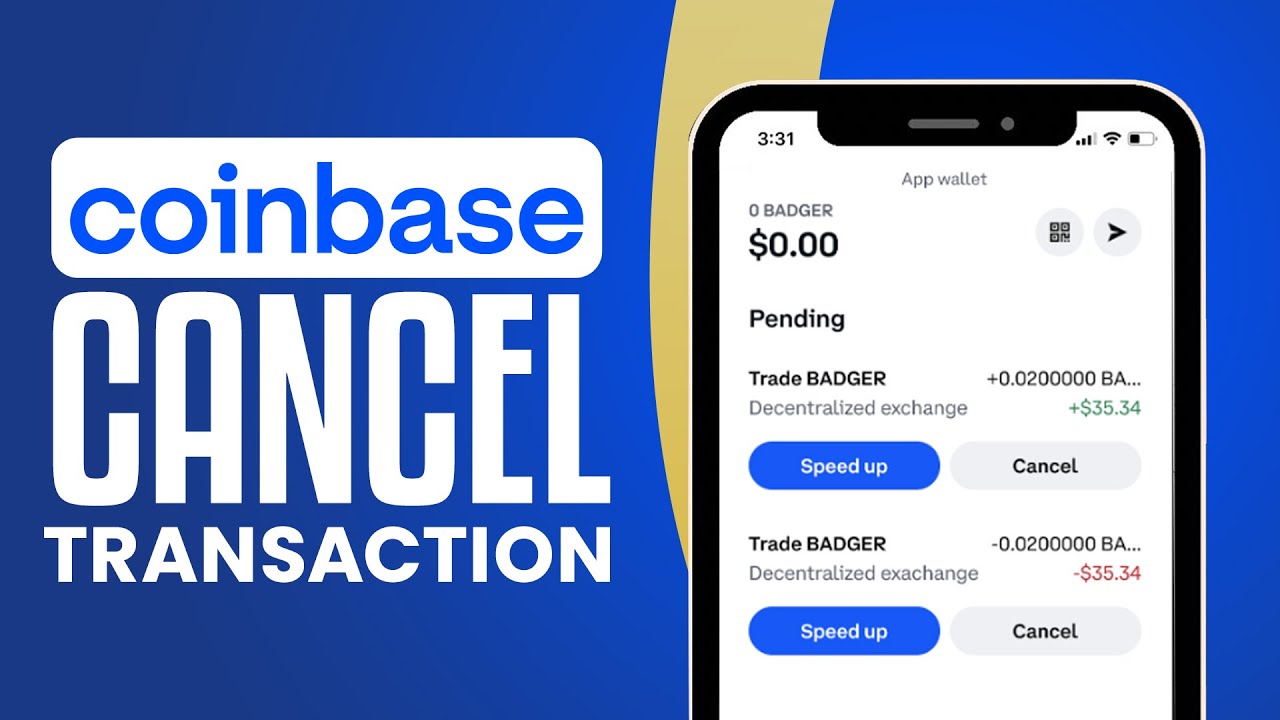 how to cancel a coinbase transaction