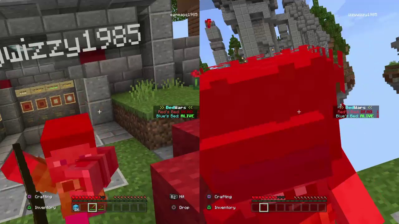Minecraft bed wars ps4 YouTube