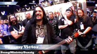 Ministry Guitarist Tommy Victor plays Dimebag's Dean guitar