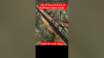 Call of Duty world at war Cheats Code Enable All Level and All Missions /cheat codes/Cod At world