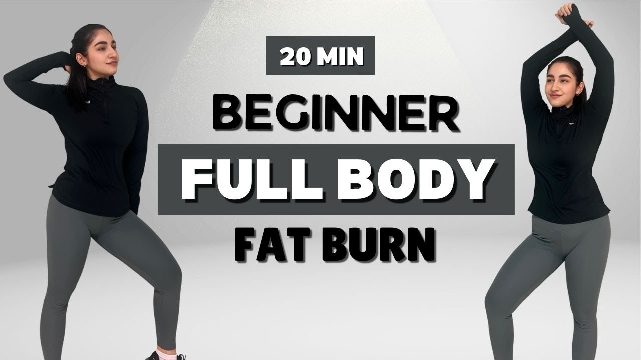 20 MIN Standing Fat Burning Full Body Workout for Total Beginners | No ...