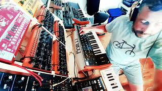 Home again - with 4x Behringer CRAVE , Moog Subsequent 37, Strymon Volante & Big Sky  #behringer