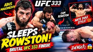🔥😱 ABUS MAGOMEDOV DESTROYS ROWSTON! BRUTAL UFC 333 FINISH! 🥊💥