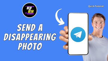 HOW TO SEND A DISAPPEARING PHOTO ON TELEGRAM