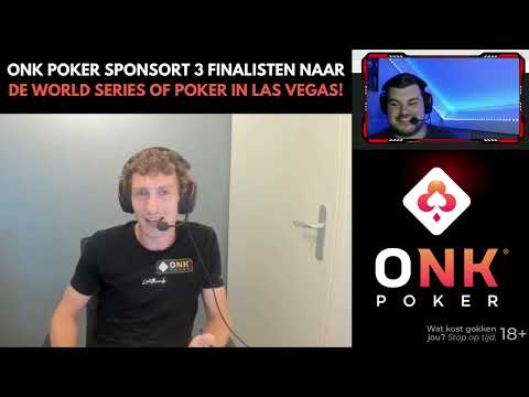 ONK POKER SPONSORT 3 SPELERS NAAR DE WORLD SERIES OF POKER IN LAS VEGAS!