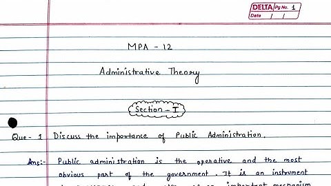 MPA 12 solved assignment 2023-2024 | MPA 12 solved handwritten assignment in English 2023-2024 | MPA