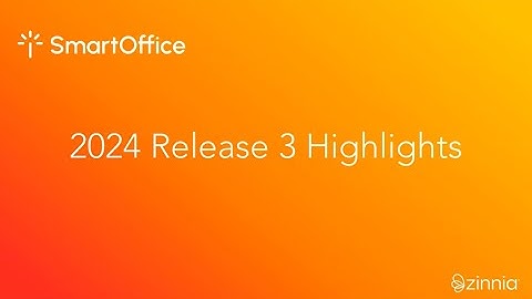 SmartOffice 2024 Release 3 Highlights