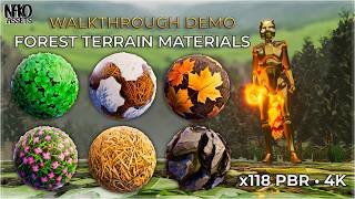 Realistic Forest 4K PBR Materials x118 - In-Game Walkthrough Showcase (Unity 6 HDRP) Realistic Forest 4K PBR Materials x118 - In-Game Walkthrough Showcase (Unity 6 HDRP)
