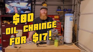 $80 OIL CHANGE FOR $17