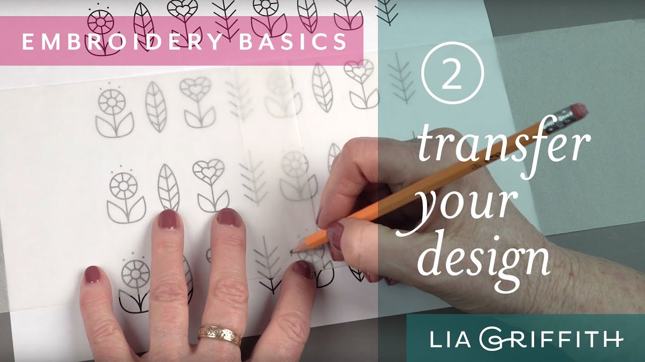 Embroidery For Beginners Transfer Your Design To Fabric YouTube