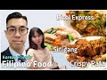 Korean friends react to Filipino foods (Bicol Express, Sinigang, Crispy pata)