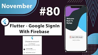 Flutter Tutorial - Google SignIn With Firebase