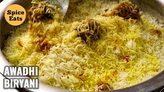 LUCKNOWI BIRYANI | AWADHI MUTTON BIRYANI RECIPE | LUCKNOWI MUTTON DUM BIRYANI