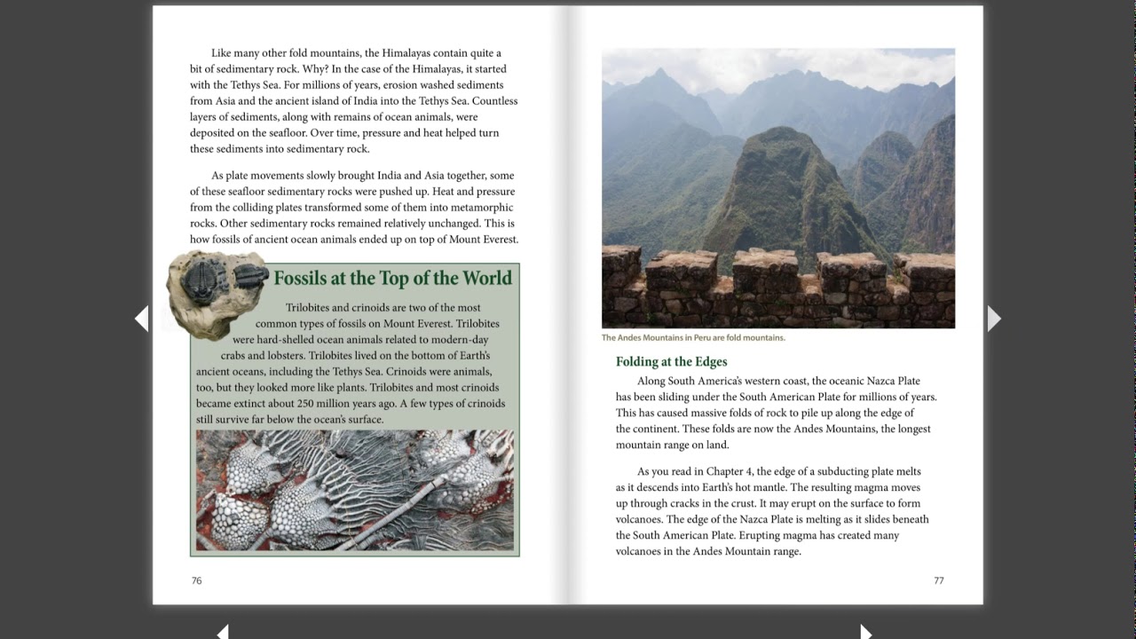 Geology The Changing Earth Grade 4 U_5 C8: Earth's Mighty Mountains