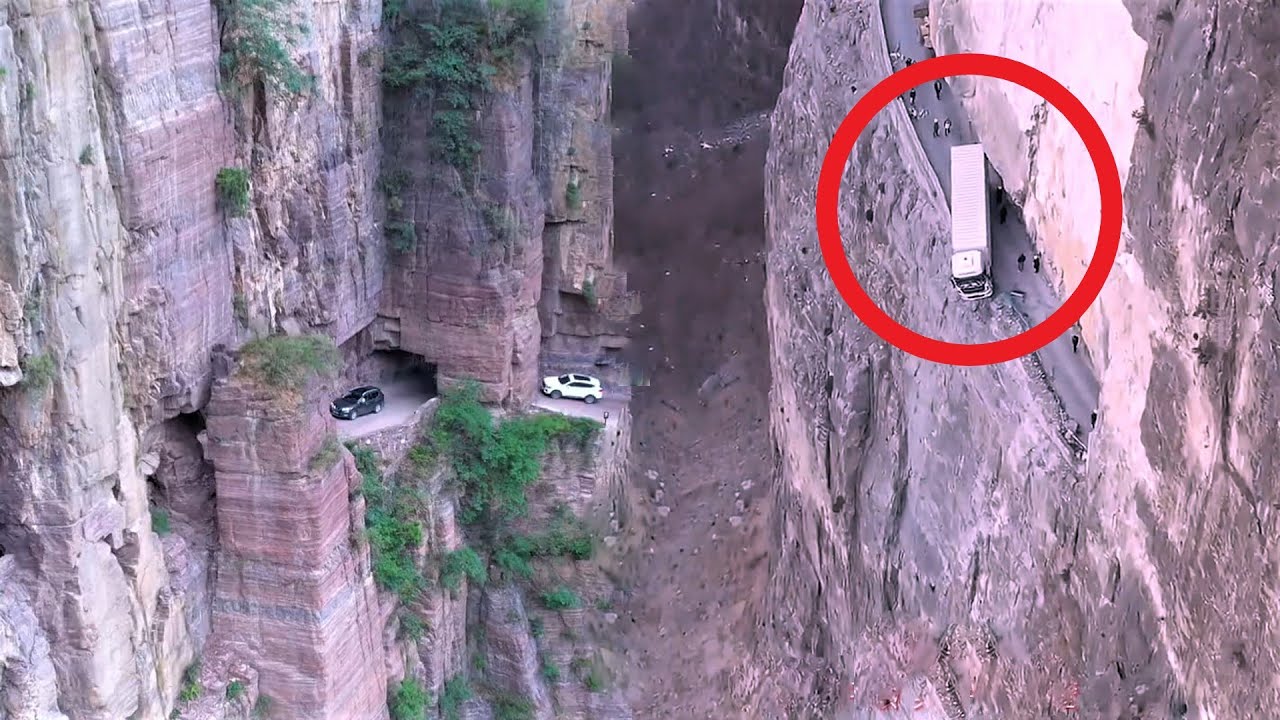 Death Road on the Cliff Most Dangerous Road in China Amazing Places