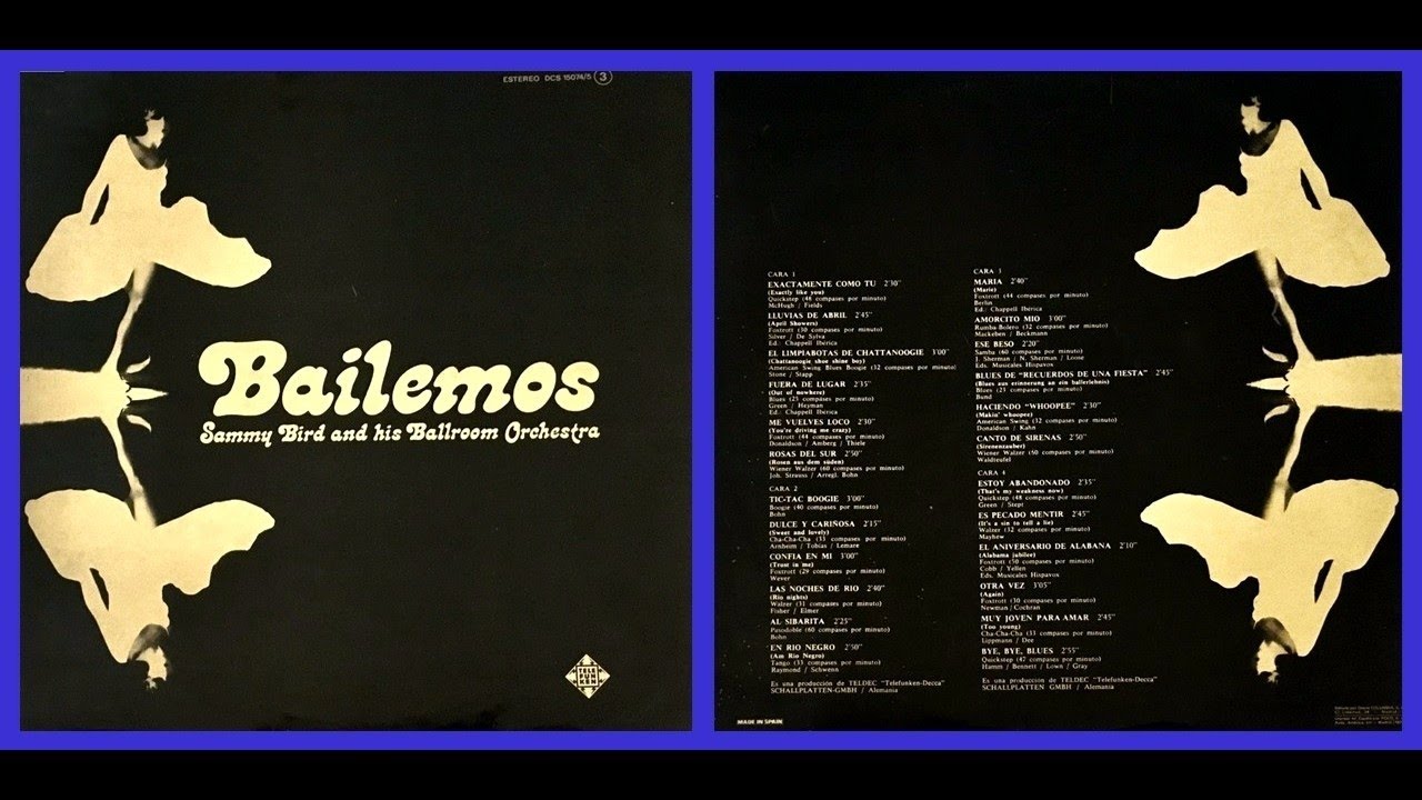 Sammy Bird And His Ballroom Orchestra -  Bailemos - 1976 - Lp  - nº 2