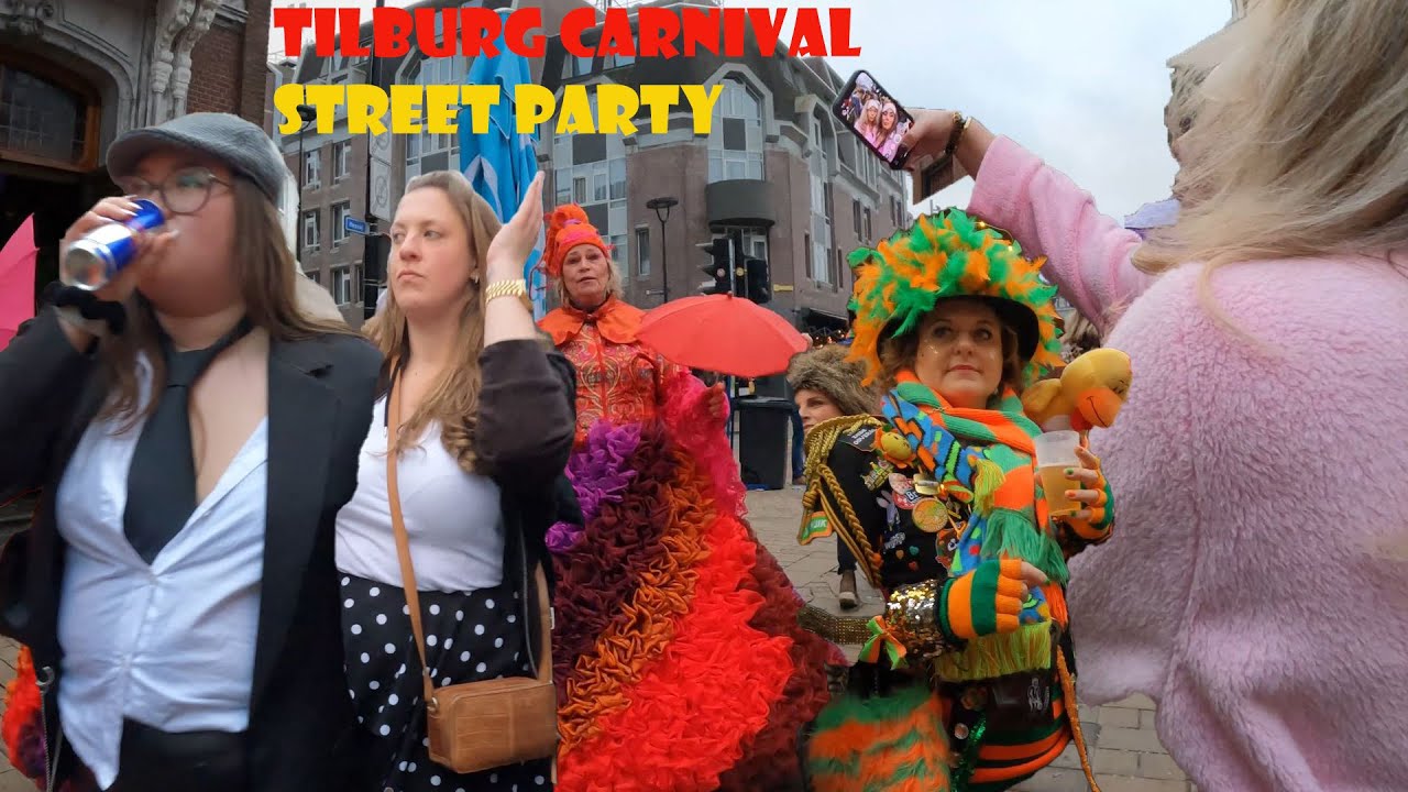 Party around the world. Netherlands, Tilburg carnival 2023. street party part-2