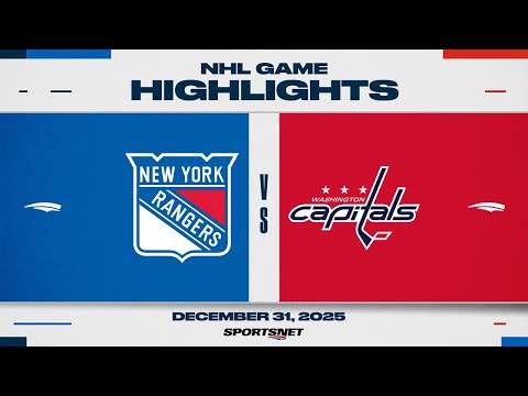 NHL Highlights Rangers Vs Capitals December 31 2025 