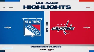NHL Highlights | Rangers vs. Capitals - December 31,2025