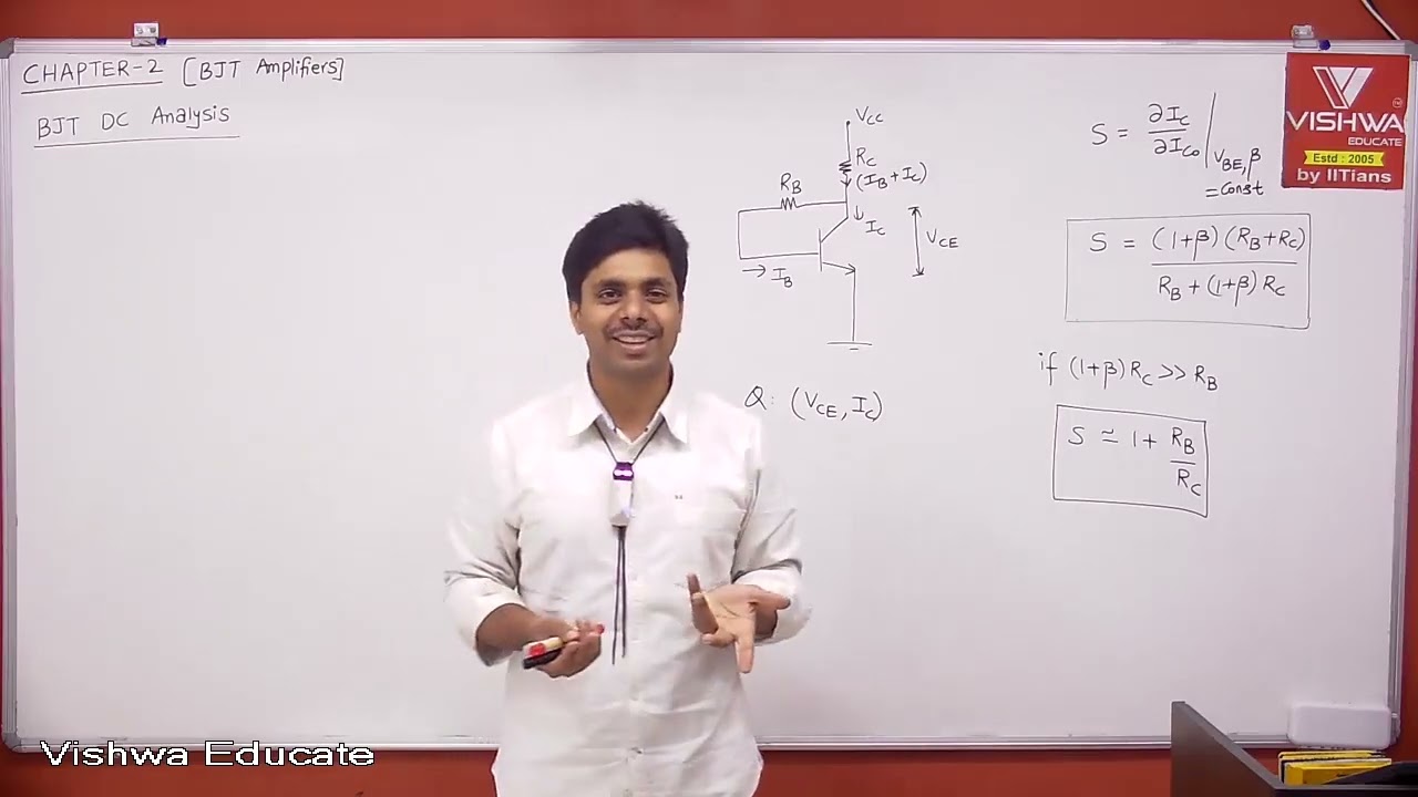 GATE 2026 | Analog Electronics | BJT DC analysis 4 & DC+AC analysis 1 | Prof. Chakravarthy