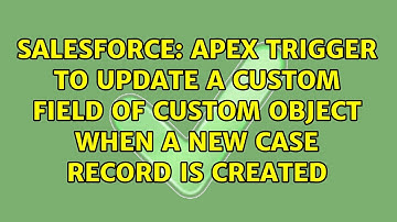 APEX TRIGGER to update a custom field of custom object when a new case record is created