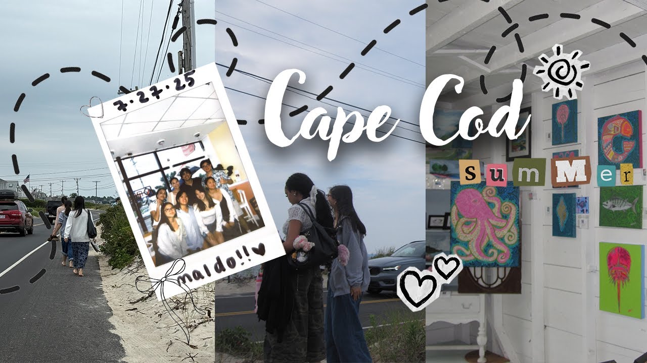summer day in cape cod 🌊 | beach day, art shops & friends