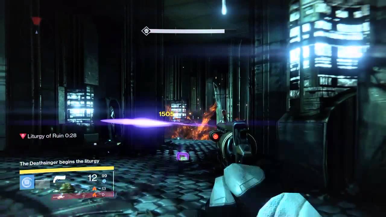 Golden gun fun on Crota (6x helmet perk)