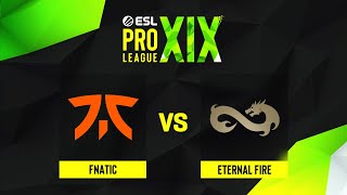 fnatic проти Eternal Fire | Мапа 3 Vertigo | ESL Pro League Season 19