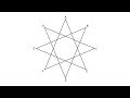 How to draw an eight pointed star {8/3}