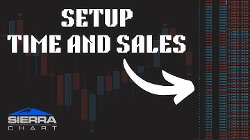 Sierra Chart: How to Setup Simple Time and Sales Window