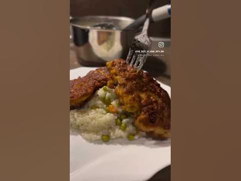“Бъркани” шницели с гарнитура ориз с грах🍽️🍚#food #tasty - YouTube