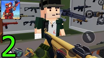 Pixel Combat - Gameplay Walkthrough #2 (iOS, Android) - Mua Súng Mới Bắn Zombie