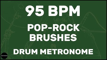 Pop-Rock Brushes | Drum Metronome Loop | 95 BPM