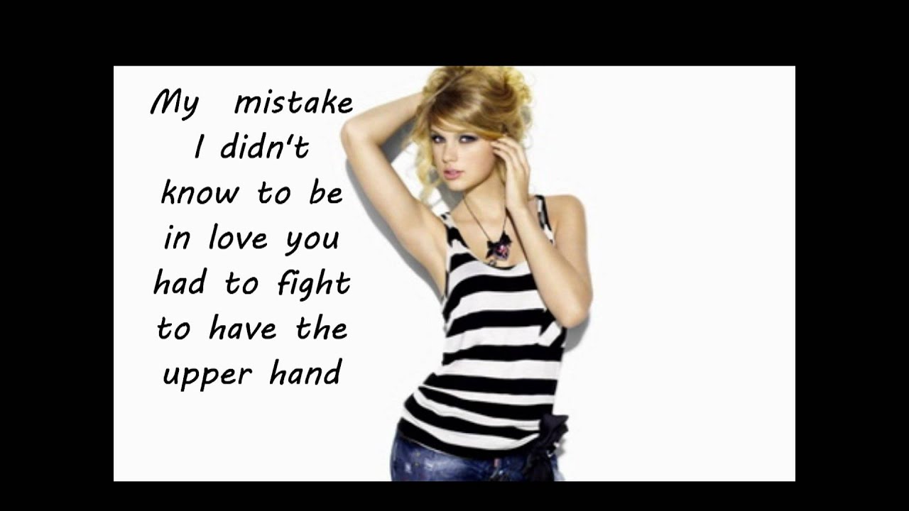 Taylor Swift White Horse with Lyrics YouTube