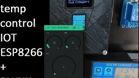 ESP8266+Dust and Temp control spray water +Blynk application